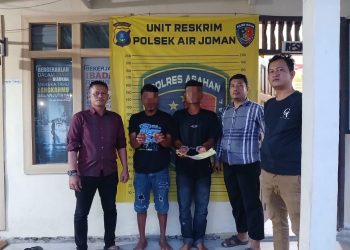 Personel Polsek Air Joman Ringkus Dua Pengedar Narkoba 