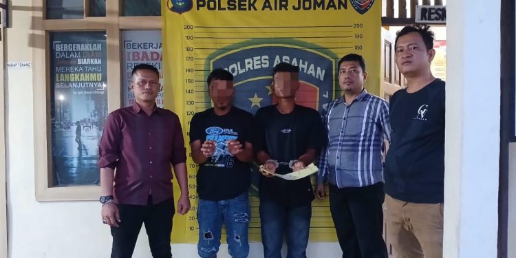 Personel Polsek Air Joman Ringkus Dua Pengedar Narkoba 