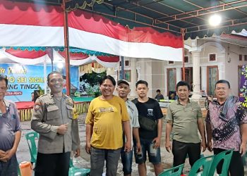 Polsek Padang Hilir Amankan Pesta Kerja Tahun Kampung Karo