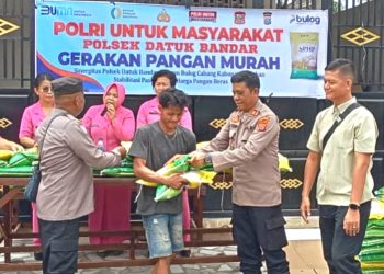 Penuhi Kebutuhan Masyarakat, Polsek Datuk Bandar Gelar Gerakan Pangan Murah