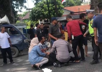 Kanit Lantas Polsek Kualuh Hulu Ditabrak Truk