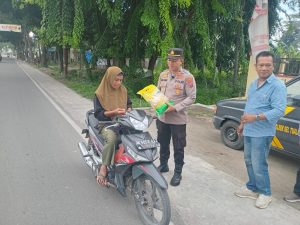 Masyarakat Sambut Antusias GPM Polsek Sei Tualang Raso