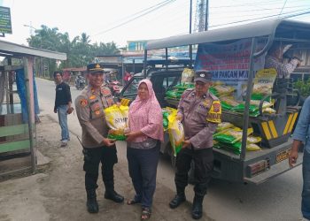 Masyarakat Sambut Antusias GPM Polsek Sei Tualang Raso