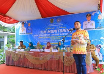 Tim Monitoring TP PKK Sumut Nilai Program Aku Hatinya di Desa Parpaudangan