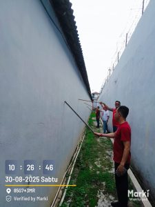 Petugas Lapas Tebing Tinggi Periksa Total Brandgang