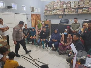 Personel Polsek Kota Kisaran Amankan 9 Anak yang Diduga Hendak Tawuran