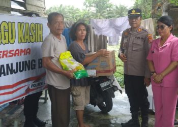 Polres Tanjungbalai Gelar Minggu Kasih Dengan Berbagi Rezeki