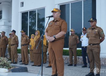 Sekretaris Daerah Kabupaten Asahan Pimpin Apel Gabungan