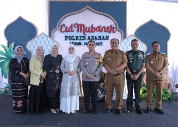 Bupati dan Wakil Bupati Asahan beserta OPD hadiri Open House Halal Bihalal Kapolres Asahan