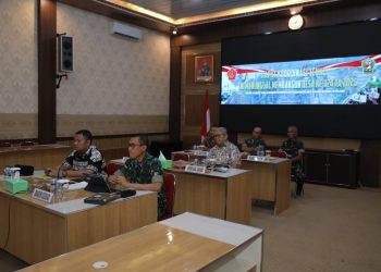 Wakil Bupati Asahan Ikuti Rakornis TNI Manunggal Membangun Desa (TMMD) ke-124