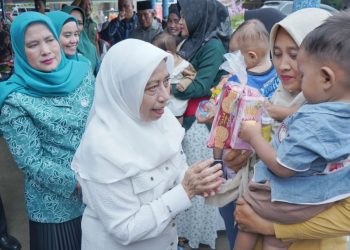 Wakil Ketua PKK Sumut dan Ketua PKK Asahan Kunjungi Posyandu dan PAUD
