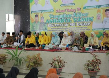 Pengajian Akbar Ashabul Yamin di Sei Dadap Dihadiri Ketua PKK Asahan