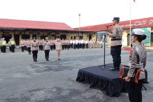 Kapolres Tebing Tinggi Pimpin Upacara Peringatan Hari Jadi ke 77 Polwan