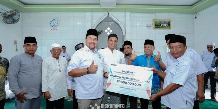 Bupati Batubara dan PT Inalum Bantu Pembangunan Masjid Taqwa Muhammadiyah
