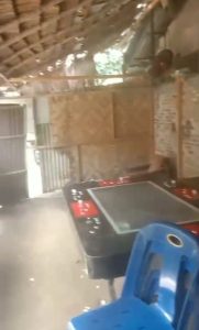 Meja judi tembak ikan di salah satu tempat di Bandar Pulau Asahan.