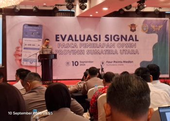 Personel Sat Lantas Polres Tanjungbalai Ikuti Sosialisasi Evaluasi Signal