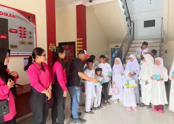 Sat Narkoba Polres Tebing Tinggi Beri Santunan pada Anak Yatim