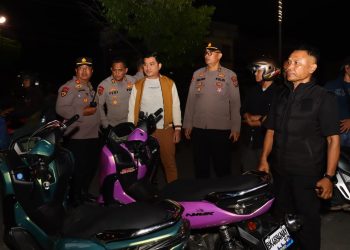 38 Sepedamotor Knalpot Brong Diamankan Polres Tebing Tinggi