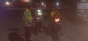 Polsek Tebing Tinggi Gelar Patroli Blue Light