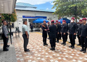 Kalapas Labuhan Ruku Pimpin Apel Serah Terima Regu Pengamanan