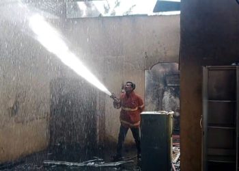 Ditinggal Berjualan, Satu Rumah Warga Ludes Terbakar di Asahan