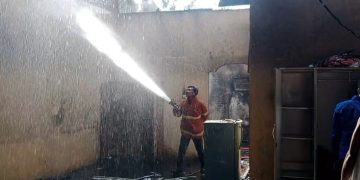 Ditinggal Berjualan, Satu Rumah Warga Ludes Terbakar di Asahan