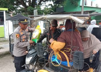 Polsek Tanjungbalai Utara Gelar GPM, 1.000 Karung Beras Habis