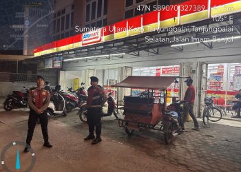 Sat Samapta Polres Tanjungbalai Lakukan Patroli Malam Hari