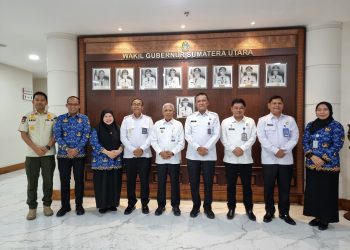 Kalapas Labuhan Ruku Dampingi Kakanwil Ditjenpas Sumut Audiensi dengan Wakil Gubernur