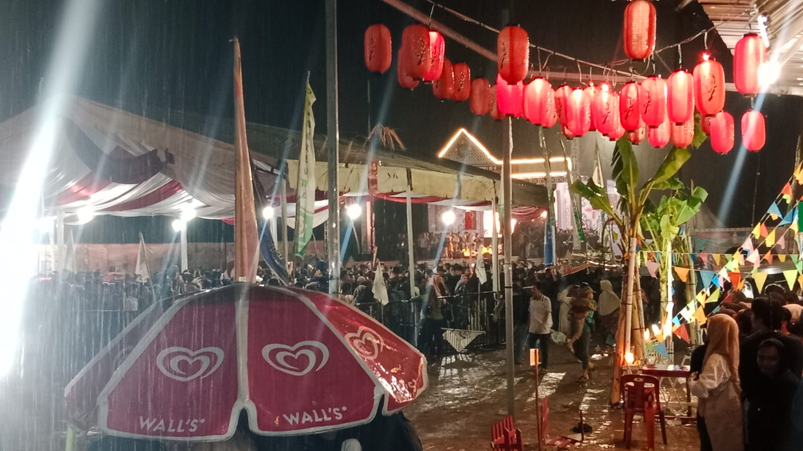 Walau Hujan Deras Pengunjung PSBD Asahan Tetap Ramai