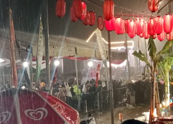 Walau Hujan Deras Pengunjung PSBD Asahan Tetap Ramai