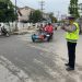 Personel Satlantas Polres Tanjungbalai Laksanakan Pengaturan Jalan di Pagi Hari