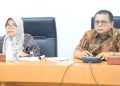 Sekretaris Daerah Kabupaten Labuhanbatu Ir Hasan Heri Rambe (kanan) dan Sekretaris Dinas Pertanian Labuhanbatu Lidyawati Harahap SPSi MAP. (kiri).