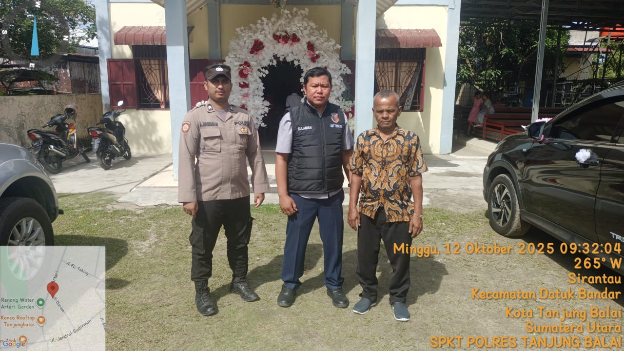 Polres Tanjungbalai Amankan Gereja di Hari Minggu