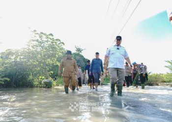 Bupati Batubara Turun ke Lokasi Terdampak Banjir di Medang Deras