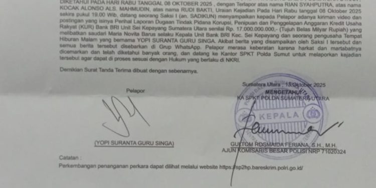 Merasa Difitnah, YP Suranta Polisikan Tiga Warga Tanjungbalai