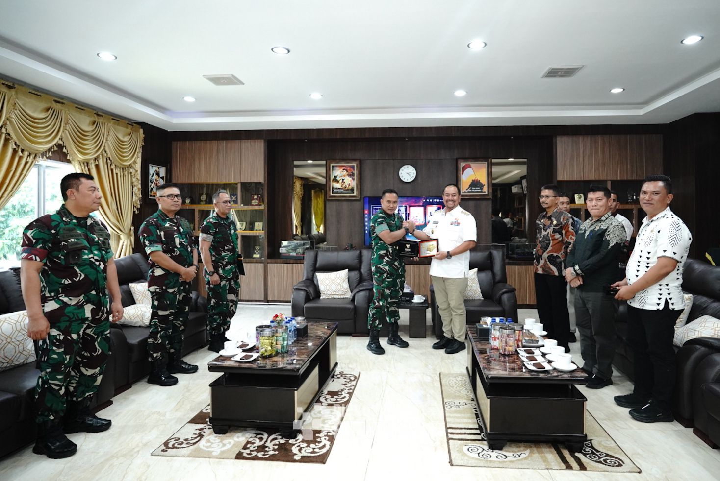 Bupati Batubara Lakukan Kunjungan ke Pangdam I/Bukit Barisan