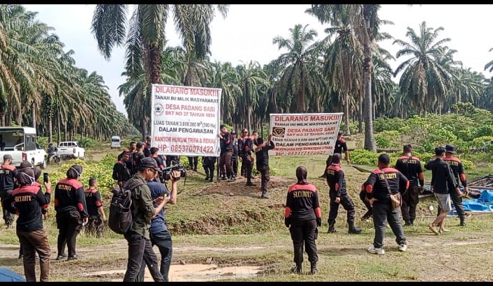 Gubuk Liar di Area Lahan HGU PT BSP Tbk Kisaran Ditertibkan