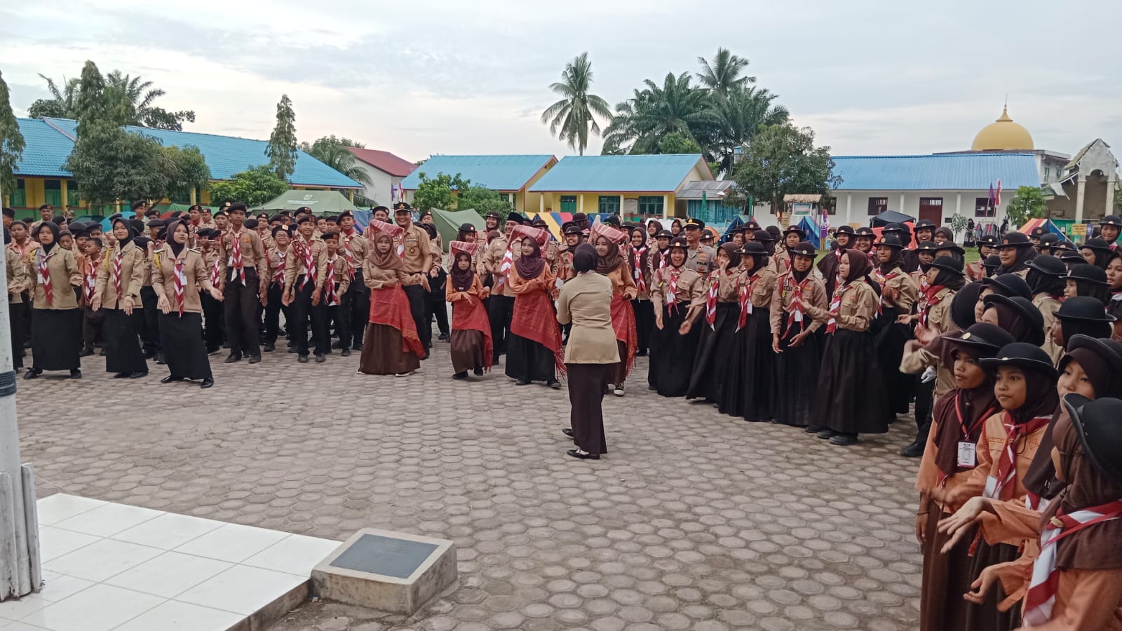 Kapolsek Kisaran Kota Hadiri Upacara Pembukaan Jambore Pramuka Kecamatan Kisaran Timur