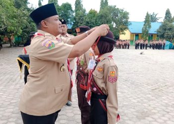 Kapolsek Kisaran Kota Hadiri Upacara Pembukaan Jambore Pramuka Kecamatan Kisaran Timur