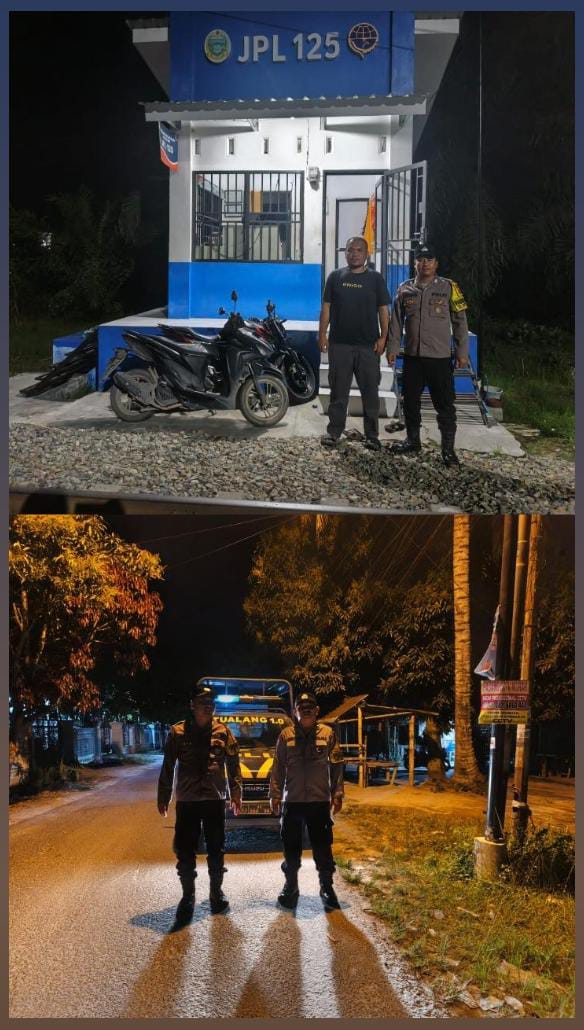 Personel Polsek Sejajaran Polres Tanjungbalai Rutin Gelar Patroli Malam