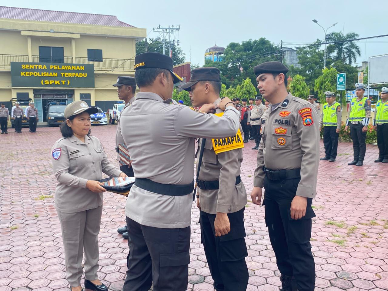 Ini Kata Kapolres Tanjungbalai Saat Pimpin Apel Pelantikan dan Peresmian Pamapta