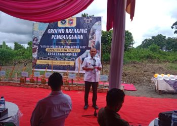 Polsek Sei Tualang Raso Hadiri Peletakan Batu Pertama Pembangunan Dapur SPPG