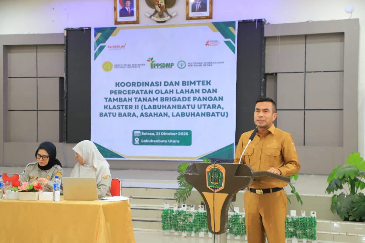 Wabup Labura, H Samsul Tanjung memberikan kata sambutan