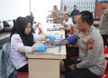 Sambut HUT ke-74 Humas Polri, Polres Tanjungbalai Gelar Donor Darah