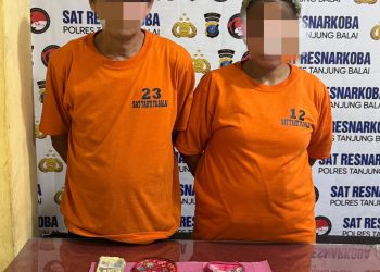 Pasutri di Tanjungbalai Ini Miliki Sabu