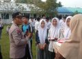 Humas Polres Tanjungbalai Rayakan HUT ke-74 di SMK 5 Tanjungbalai