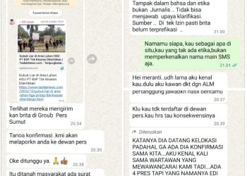 Orang Tak Dikenal Intimidasi Wartawan di Asahan, Terkait Berita Gubuk Liar di Lahan BSP Dibongkar