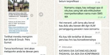 Orang Tak Dikenal Intimidasi Wartawan di Asahan, Terkait Berita Gubuk Liar di Lahan BSP Dibongkar