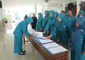 Wakil Bupati Asahan Hadiri Pelantikan PKK Kecamatan Kelurahan/Desa